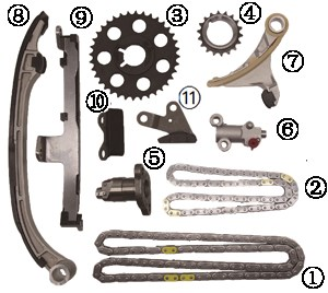 DS070367-B01 KA-23   Timing Chain Kit(11Sets)