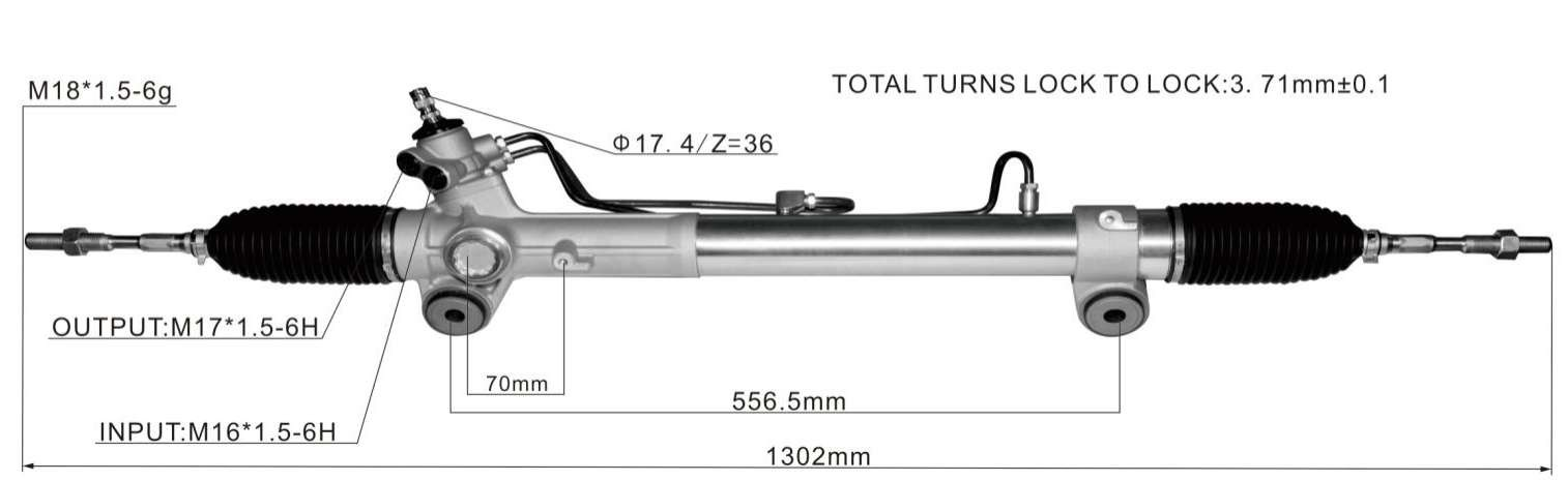 DS130871 Steering Rack(RHD)