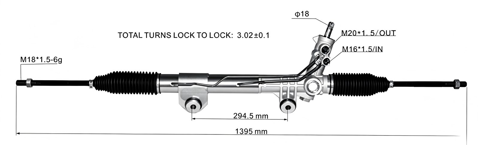 DS132225-A   Steering Rack(LHD)