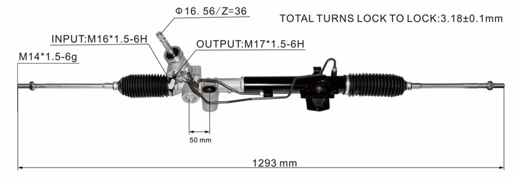 MR961356 MITSUBISHI  Steering Rack(LHD)