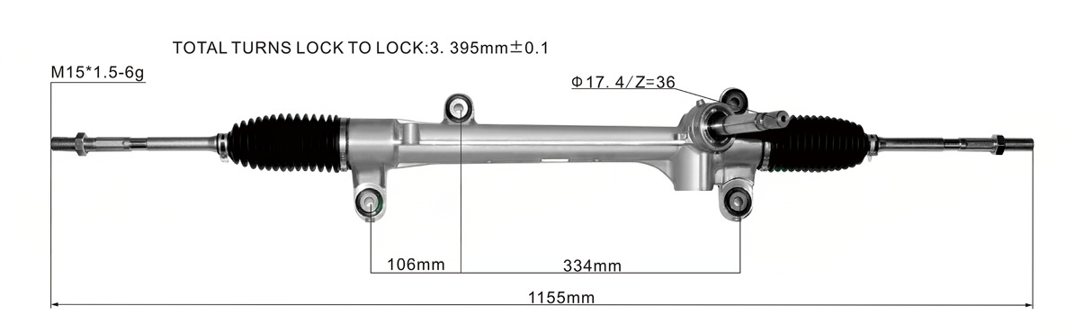 DS130293(DK) 45510-28122   Steering Rack(RHD)