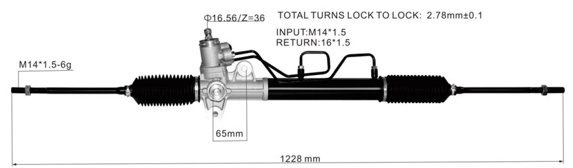 DS130188 577002F101 ATGR20821NW SR22160 EX577002F101 57700-2F100   Steering Rack(LHD)