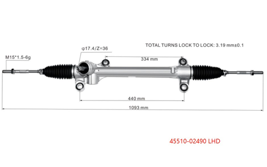 DS130752   Steering Rack(LHD)