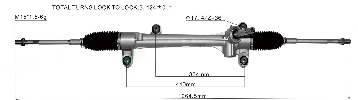 DS130741 45510-28210 DS130435 45510-28131   Steering Rack(RHD)