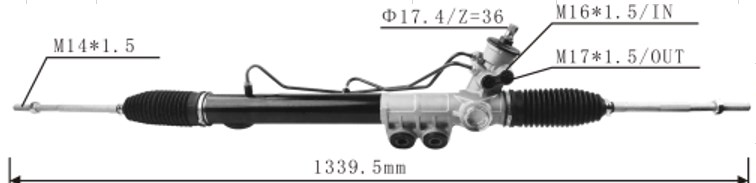 DS130214 R29041NW 8979461321 8-974388306-0   Steering Rack(LHD)
