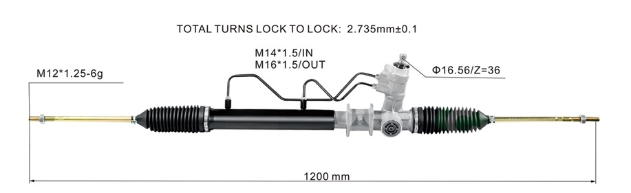 DS130594 PW824267 YX8078   Steering Rack(RHD)