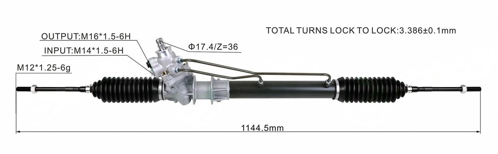 DS131673-A 49001-1M210   Steering Rack(RHD)