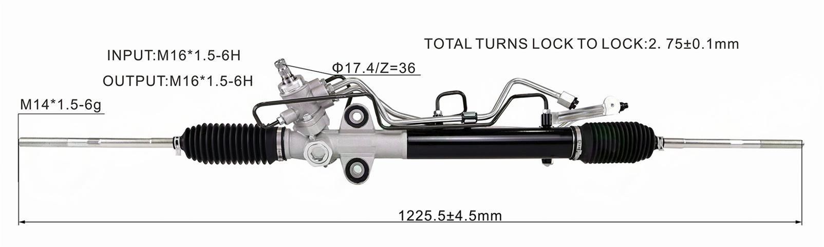DS132037-A BL8D-32-110A BJ3D-32-110A YX8786   Steering Rack(LHD)