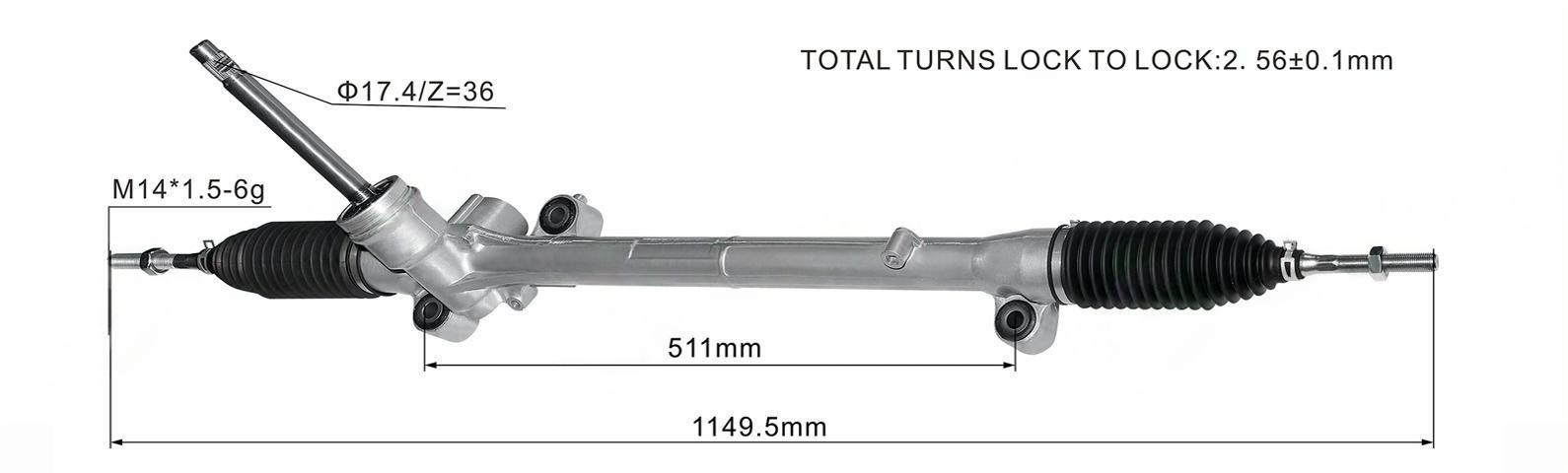 DS132256-A YX8918   Steering Rack(RHD)