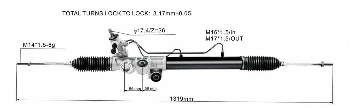 DS132253-A YX8093   Steering Rack(RHD)