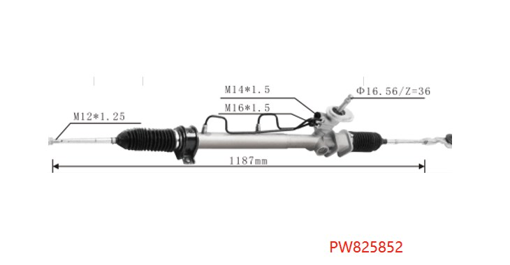 DS130186 PW891905 DS130575 Pw824267   Steering Rack(RHD)