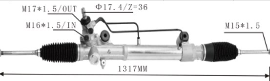 44200-0K010(WQT) DS130577 44200-0K010(DWQT) DS130577-Z   Steering Rack(RHD)