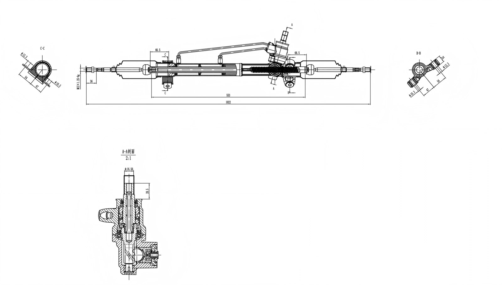 7830501162 DS130246 DAIHATSU Steering Rack(RHD)