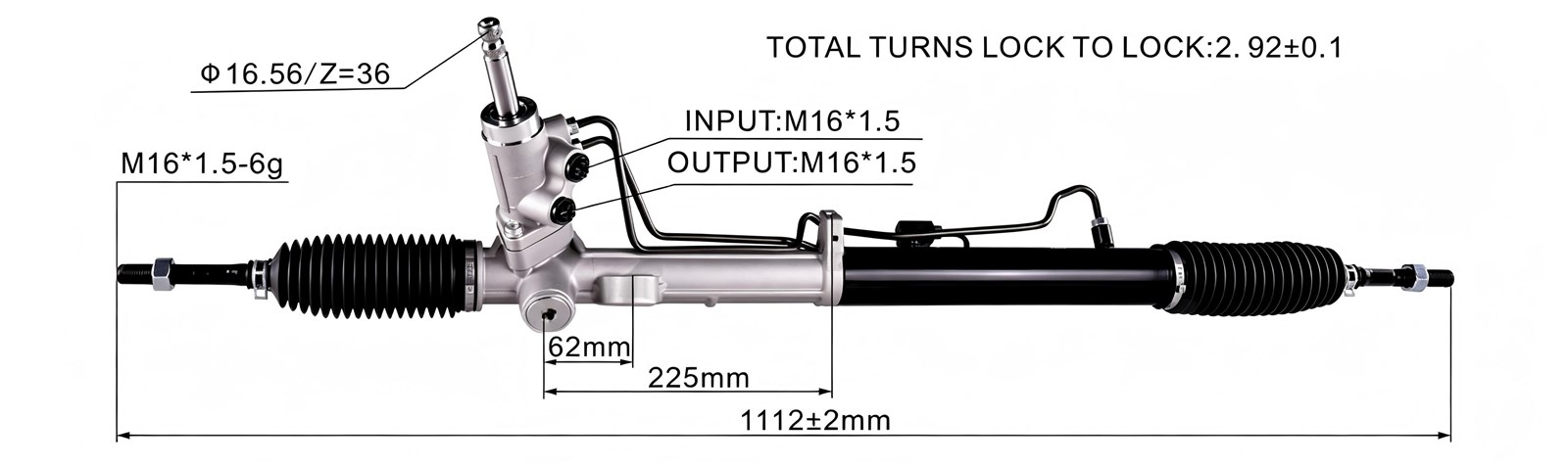 DS130697 EX577003S000   Steering Rack(LHD)