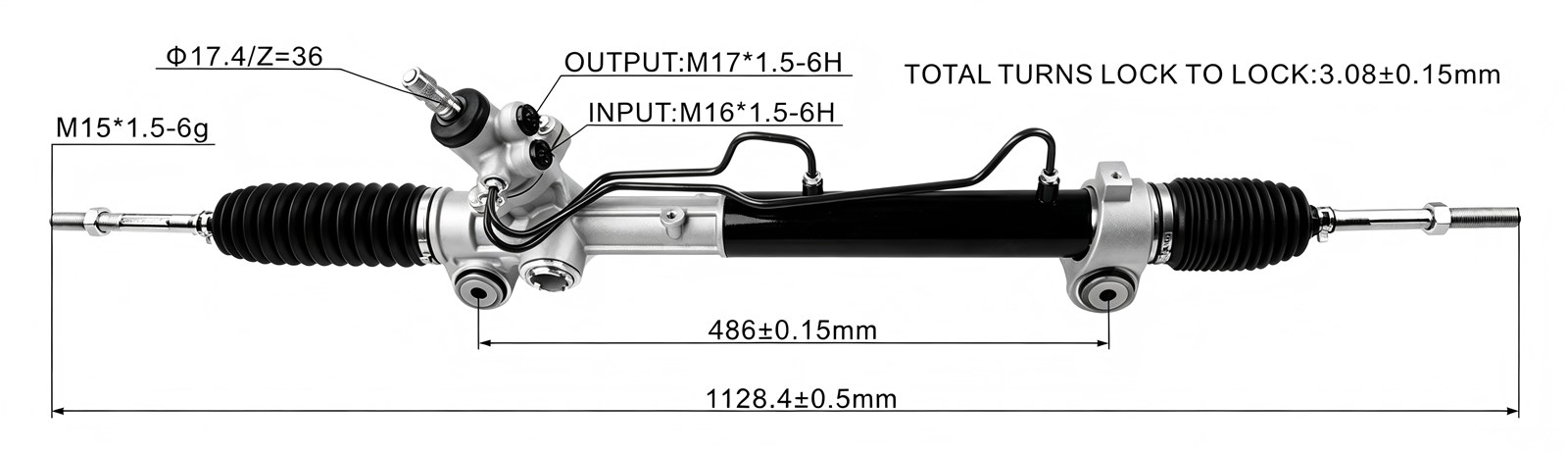 44200-06320 44200-33490 44200-33530 44200-06310 Steering Rack(LHD)