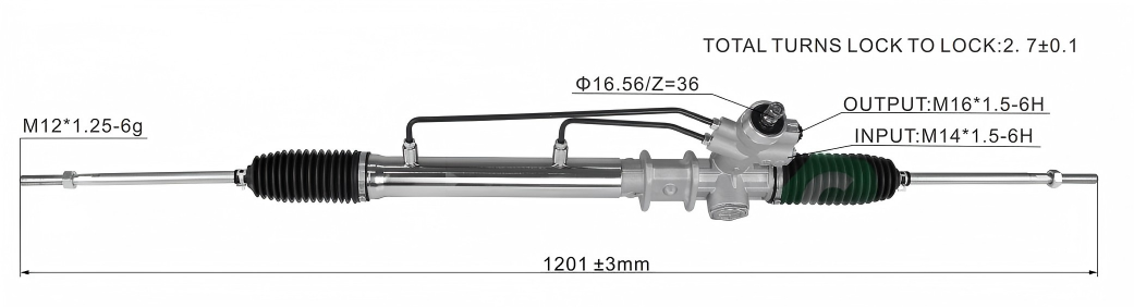 DS132329   Steering Rack(RHD)