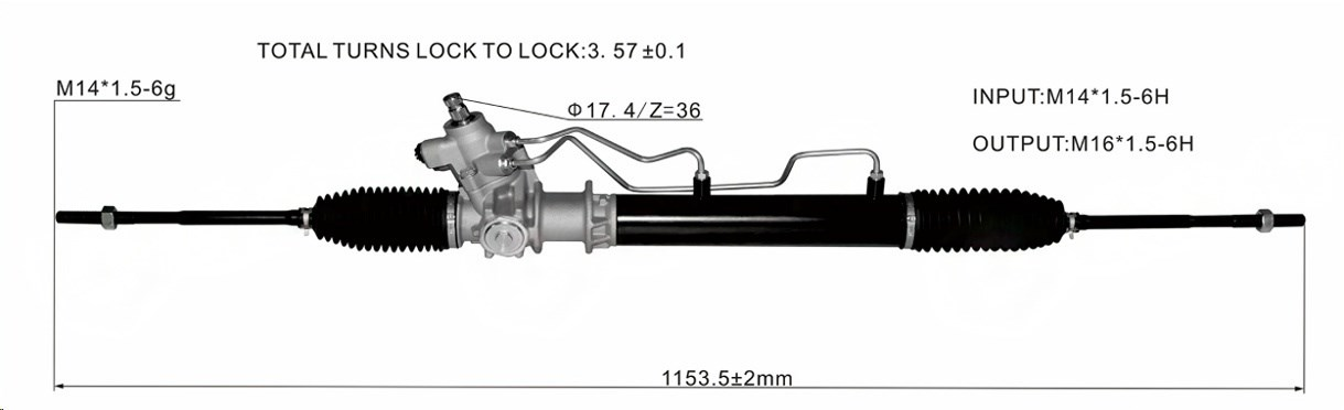 DS130910-A 49001-27N01 49001-27N10   Steering Rack(RHD)